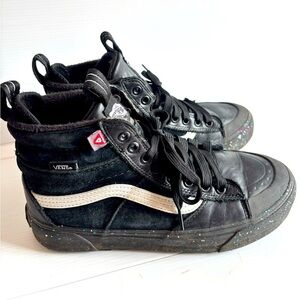 Vans Sk8 Hi MTE 2 Black Glitter White UltraCush Women's Size 8